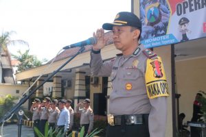 Wakapolresta Kediri Pimpin Apel Gelar Pasukan Operasi 